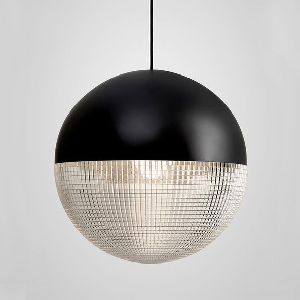 Ex-Display Lee Broom Lens Flair Pendant Light - Large, Matt Black