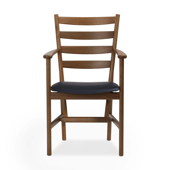 Ex-display (Bermondsey store) Bernstorffsminde SH Armchair, Upholstered Seat - Smoked Oak