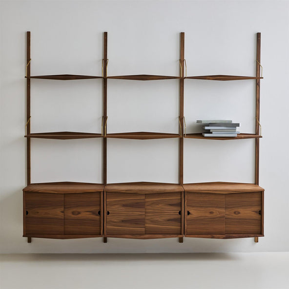 DK3 System Ultra Configuration B-Ultra - Walnut and Brass Fittings