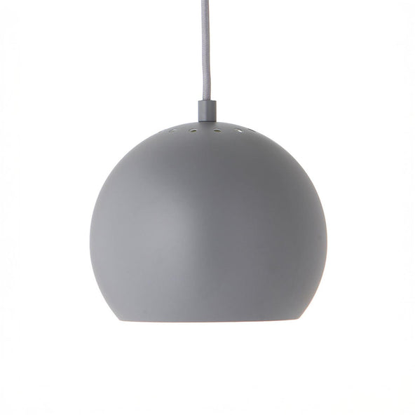 Ex-Display Frandsen Ball Pendant - Matt Light Grey, White Inside, Grey Cable