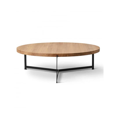 Ex-Display DK3 Plateau Coffee Side Table - Smoked Oak, Diameter : 80 x 35cm **STORE COLLECTION ONLY**