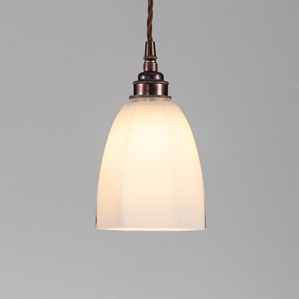 Outlet Old School Electric Hexagon Pendant Light - Antique Brass