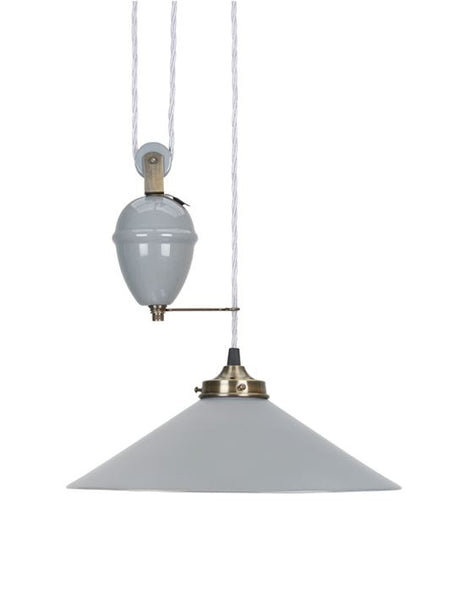 Outlet French Ceramic Rise and Fall Pendant - Grey