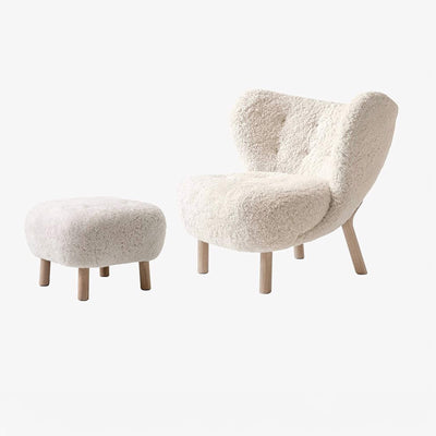 &Tradition VB1 Little Petra Chair with Footstool
