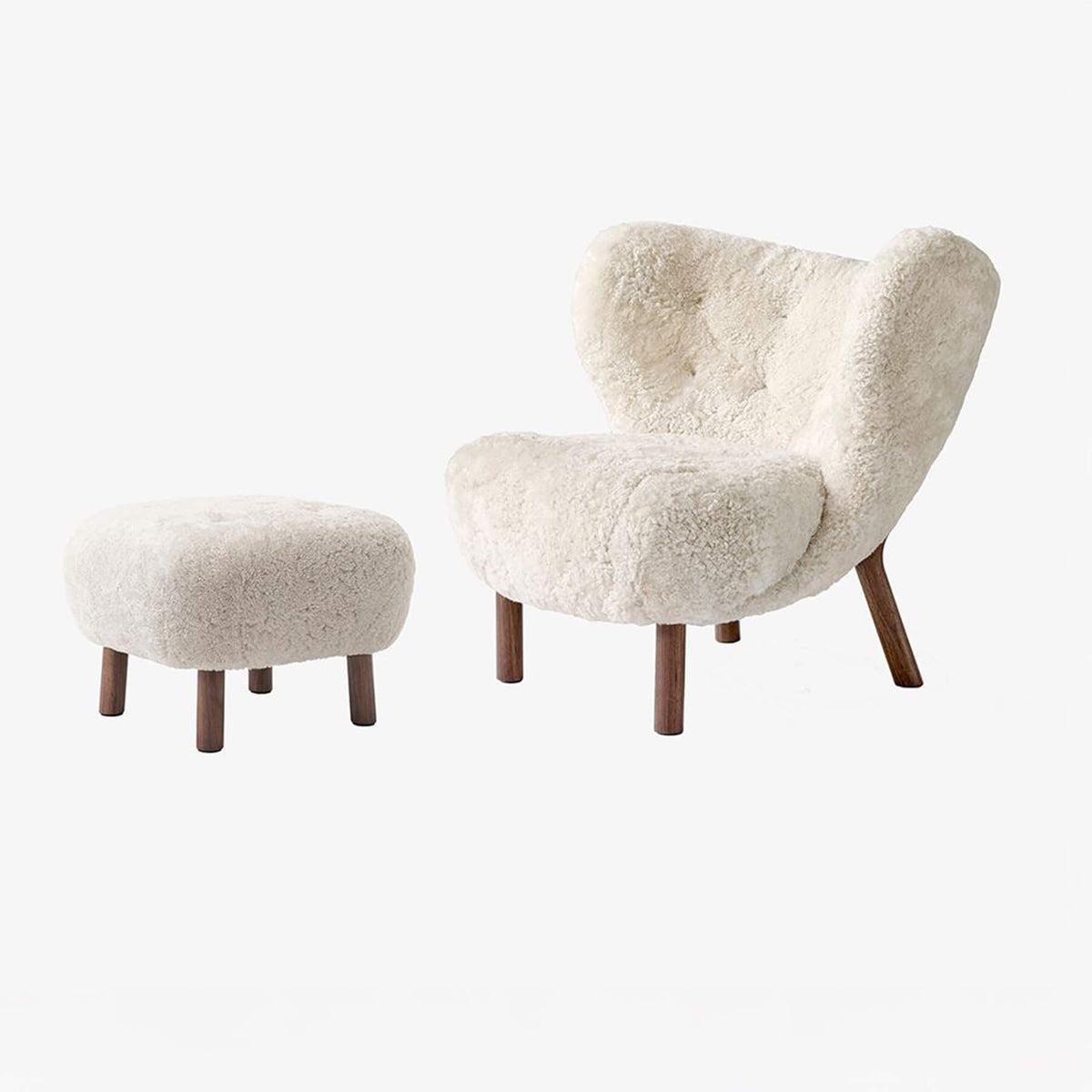 &Tradition VB1 Little Petra Chair with Footstool