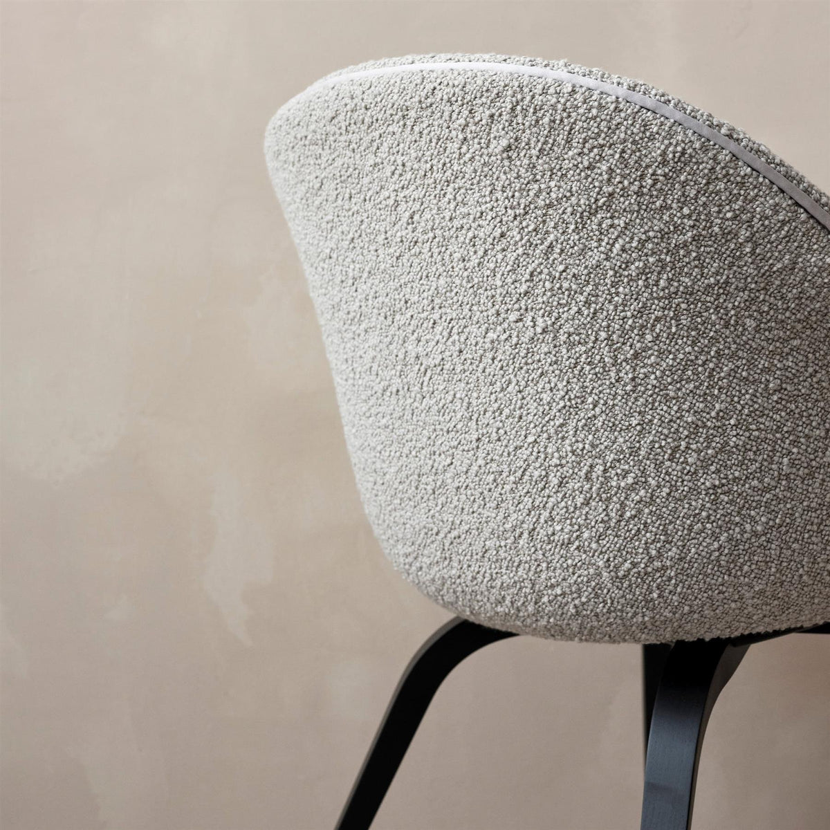 GUBI Bat Dining Chair, Full Upholstery and Plastic Legs