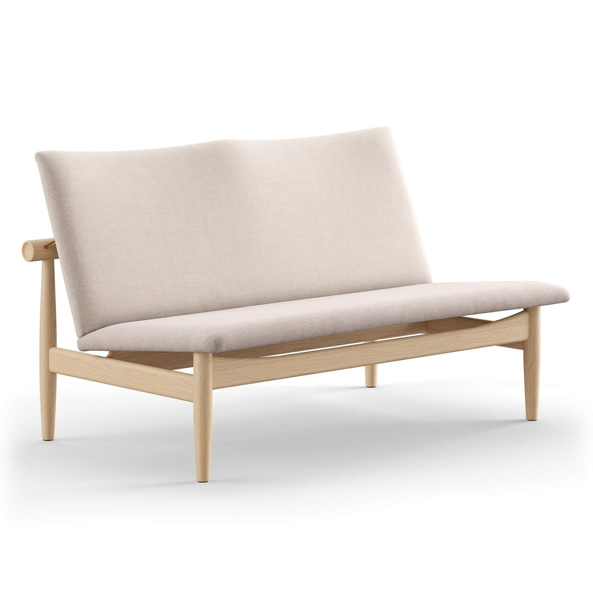 Finn Juhl The Japan 2 Seater Sofa in Clear Oiled Oak