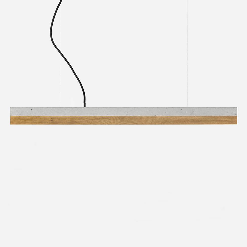 Concrete linear pendant