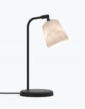 Outlet Material table lamp - White marble black sheep edition - with black fittings