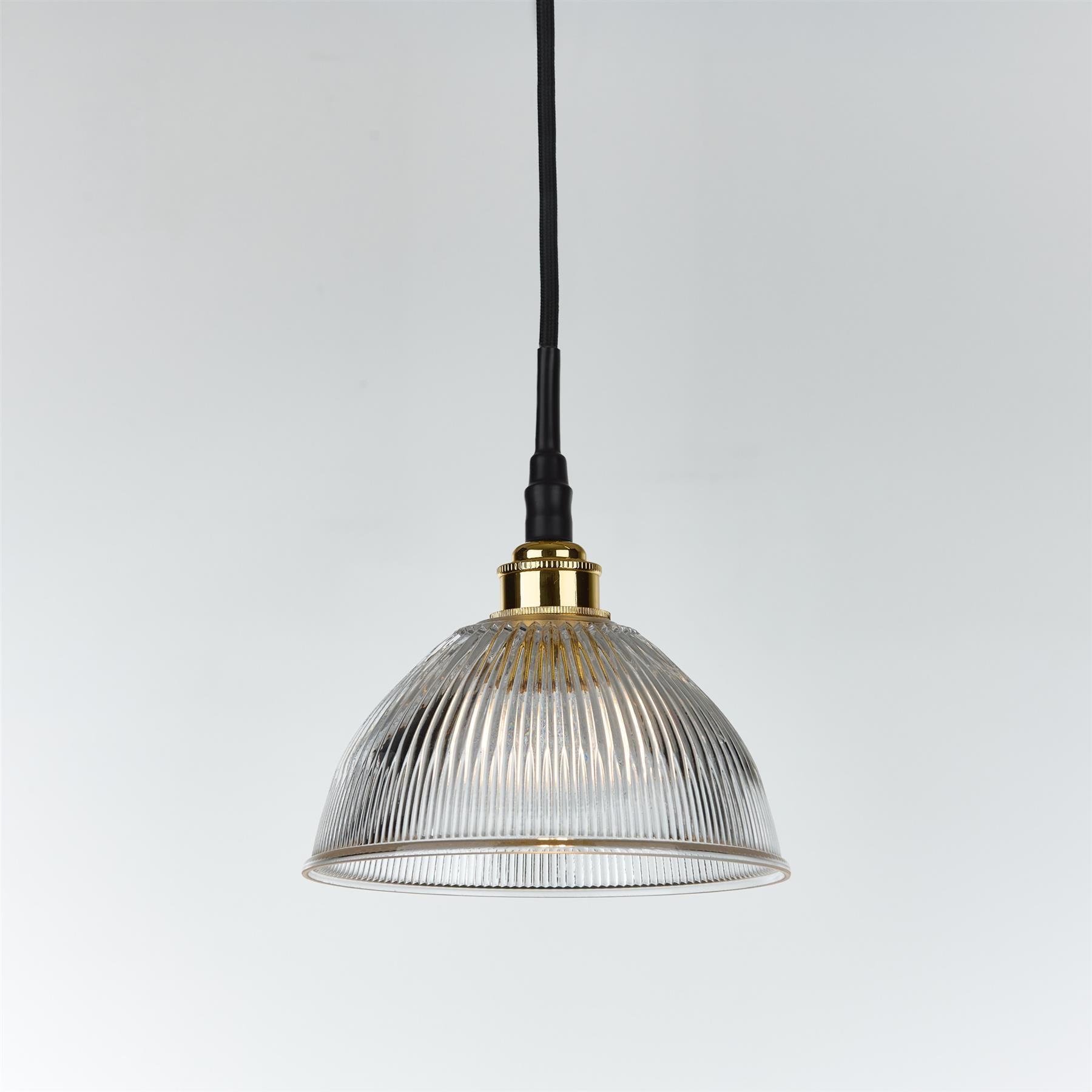 Old School Electric Prismatic Dome Pendant Light : Bathroom Version