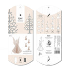 Lovi Wooden Angels Decoration - Height : 9.5cm, Set of 4