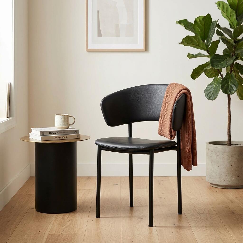 Fredericia Plan Armchair with Metal Legs, Fully Upholstered