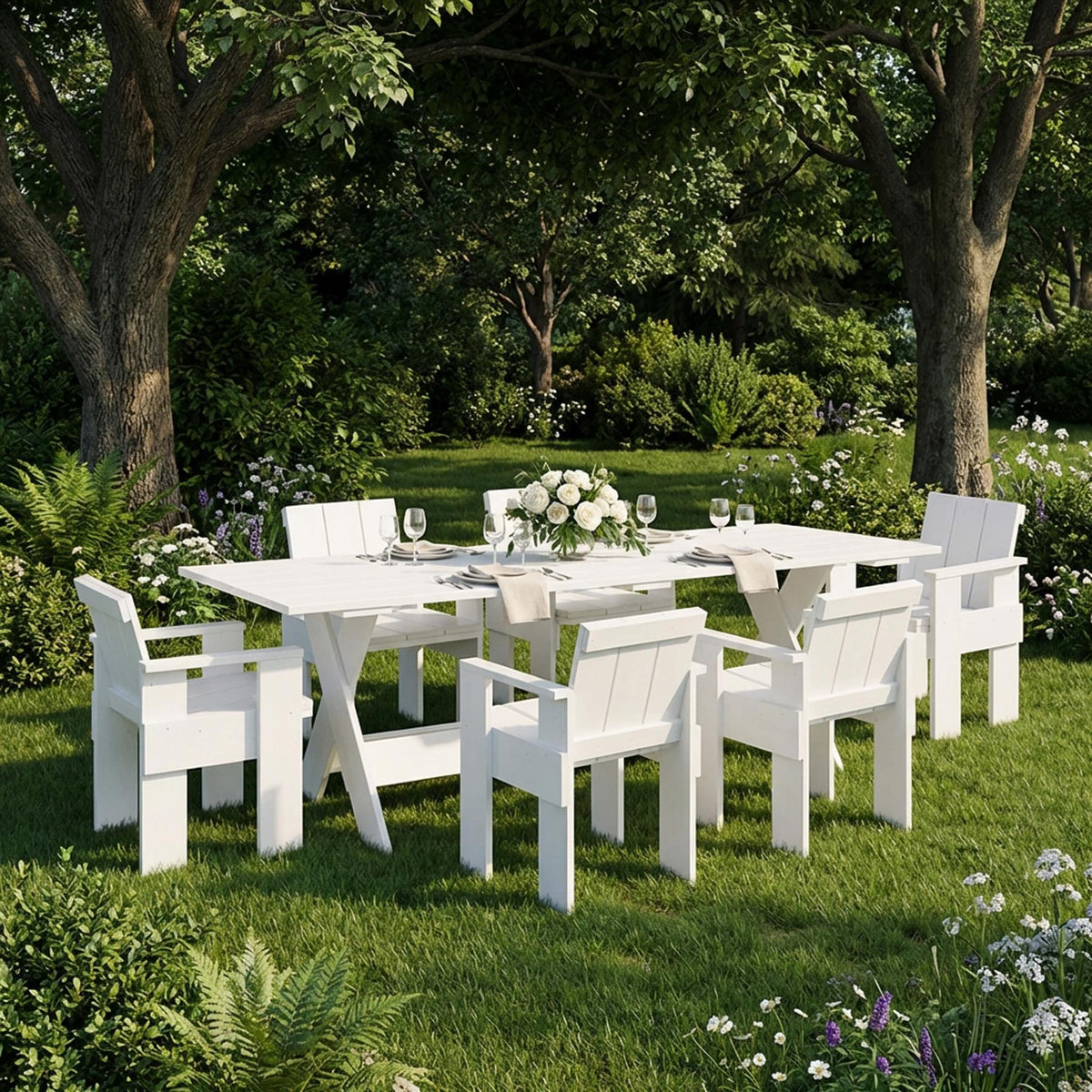 HAY Crate Garden Dining Set - Large - Curated by Holloways of Ludlow