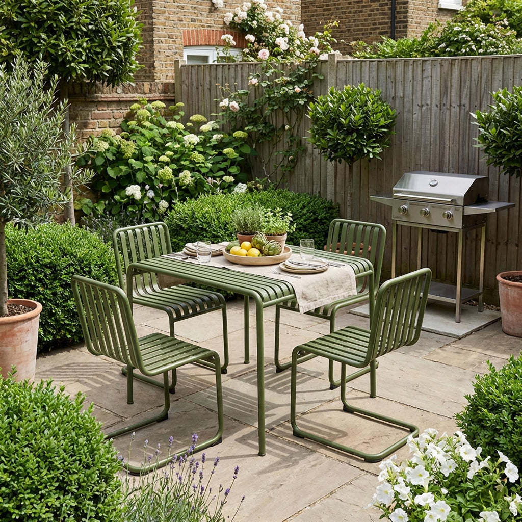 HAY Palissade Cantilever Garden Dining Set - Small - Curated by Holloways of Ludlow