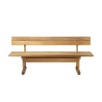 FDB Mobler M16 Ermelunden Garden Bench in Oiled Ash