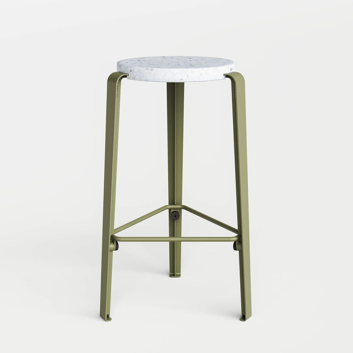 TIPTOE LOU Breakfast Bar Stool Stool - Recycled Plastic Seat