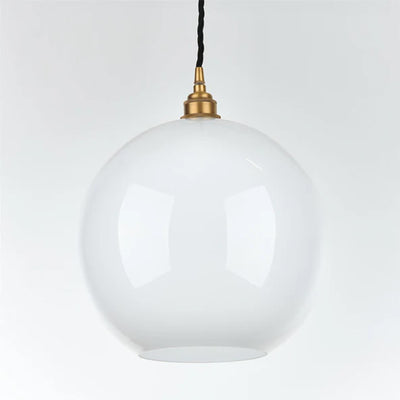 Outlet Old School Electric Adderley Pendant Light - Antique Brass, Large : 28cm