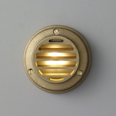 Davey Louvred Cast Brass Step Light