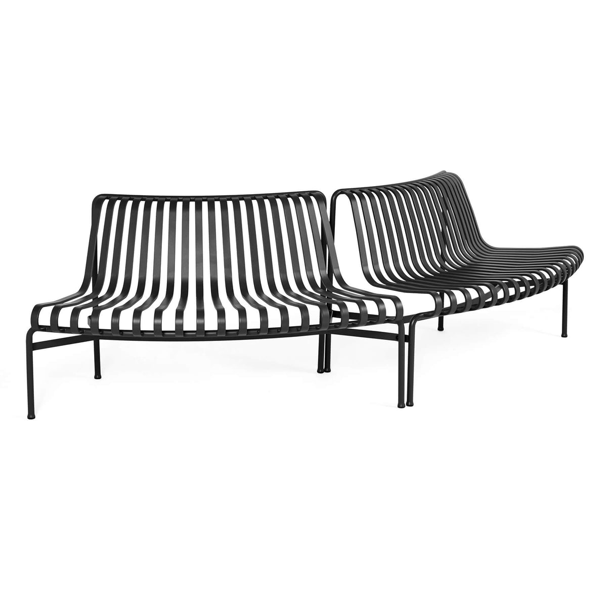 B-Stock HAY Palissade Garden Furniture Park Dining Bench Out Out - Anthracite
