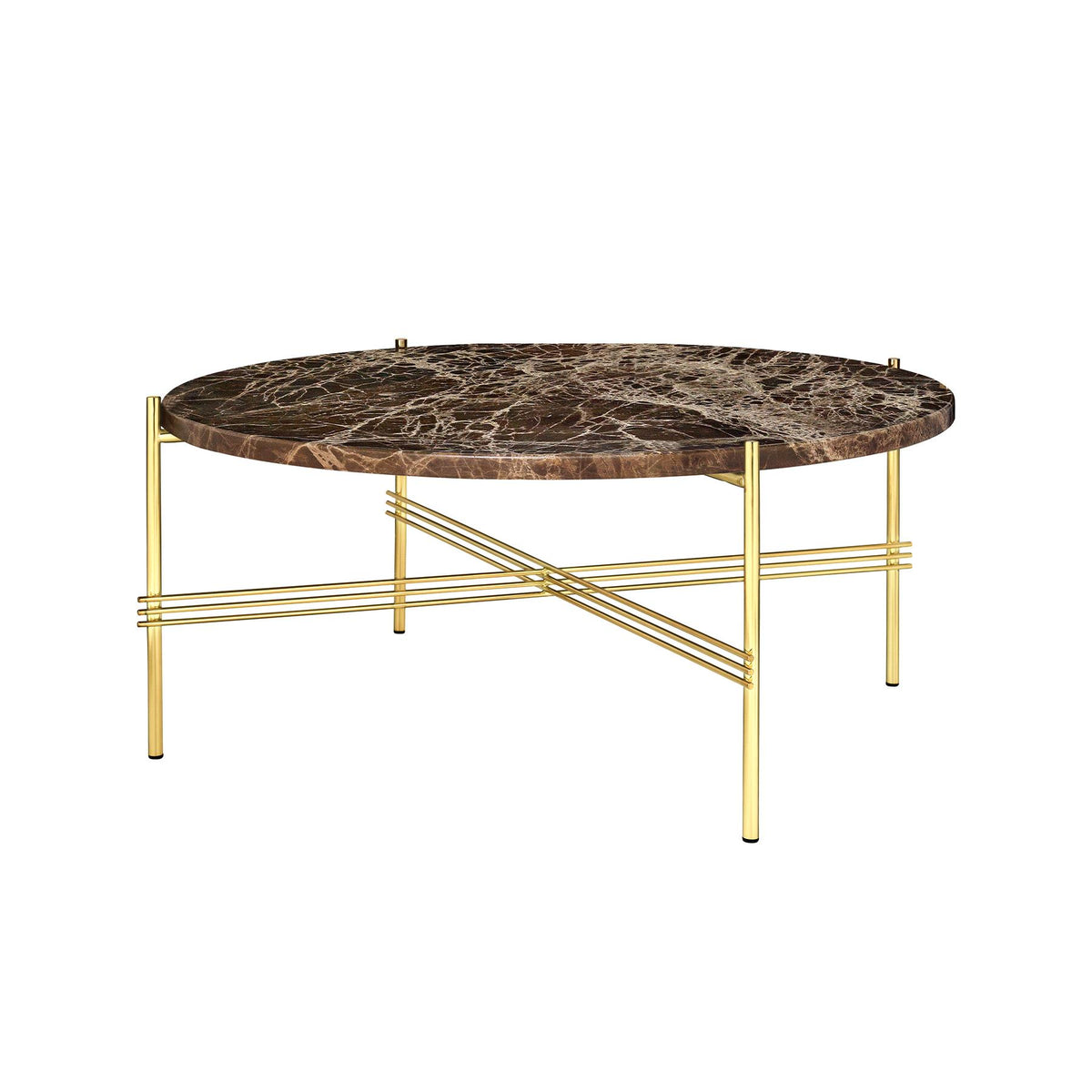 GUBI TS Coffee Table - Brass Base