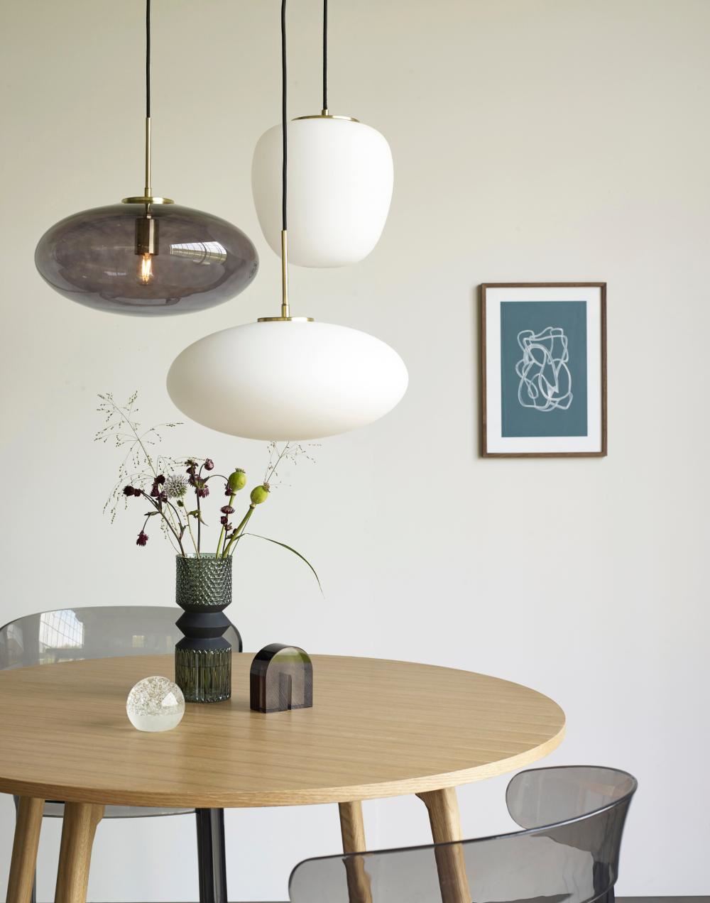Hubsch Reflect Pendant Ellipse Grey