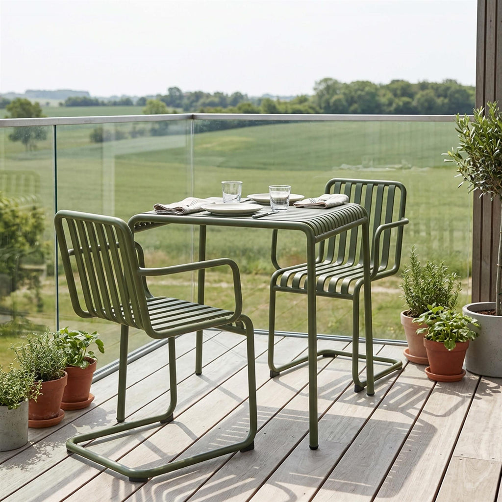 HAY Palissade Cantilever Balcony Furniture Set - Curated by Holloways of Ludlow