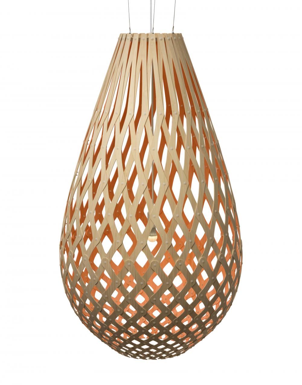David Trubridge Koura Pendant Light Coloured - 1 Side