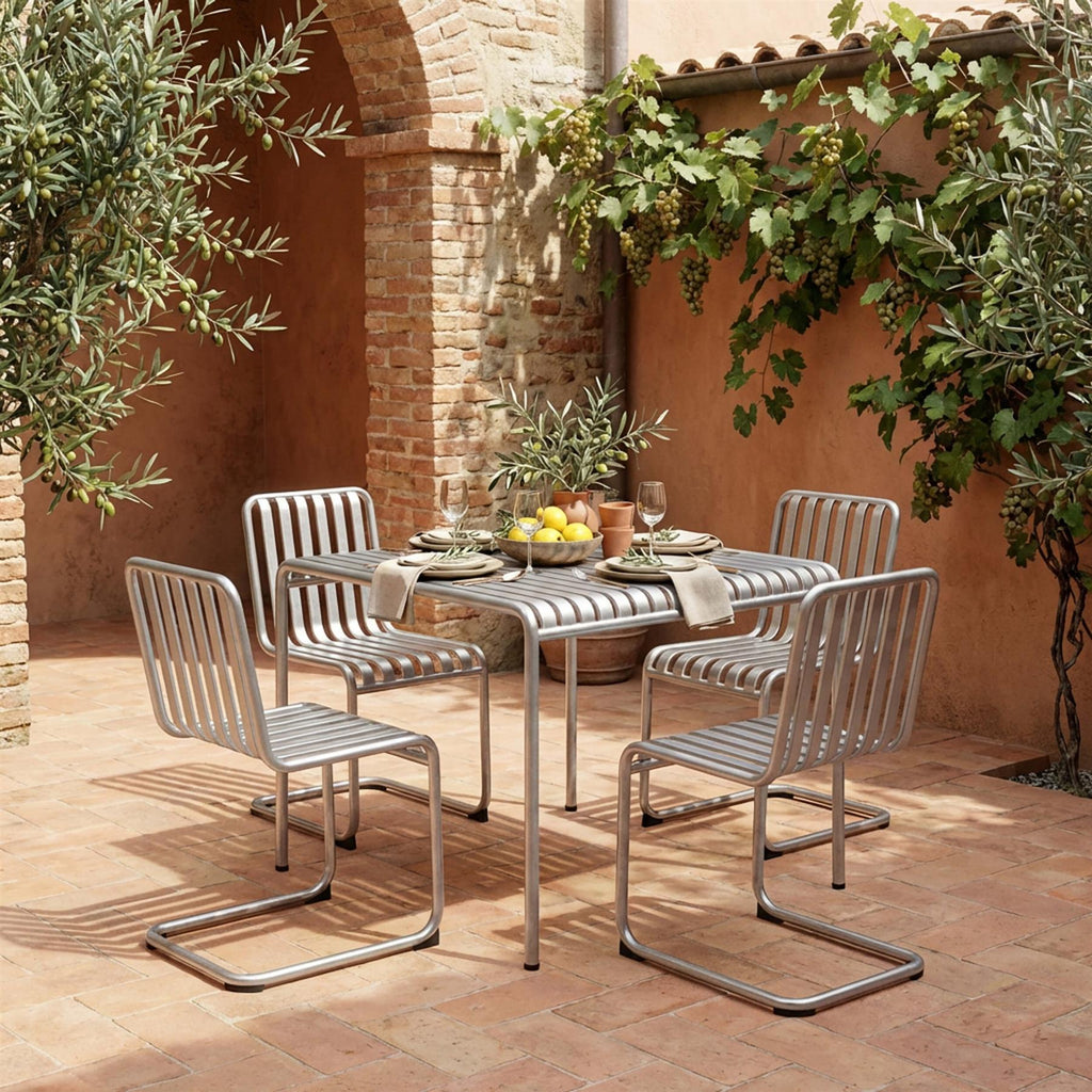 HAY Palissade Cantilever Garden Dining Set - Small - Curated by Holloways of Ludlow