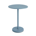 Muuto Linear High Round Steel Garden Cafe Table
