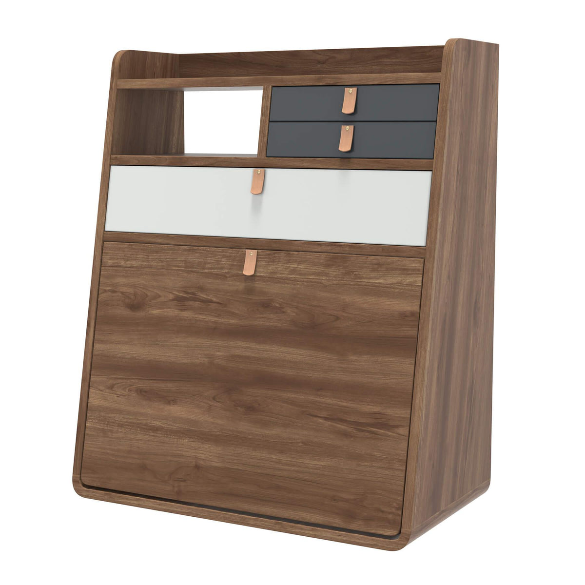 Harto Gaston Walnut Floating Wall Desk