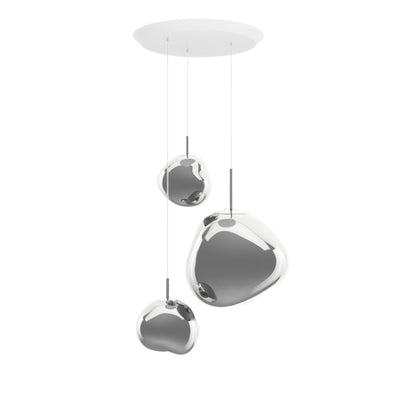 Tom Dixon Melt Trio System Round Cluster Pendant Light