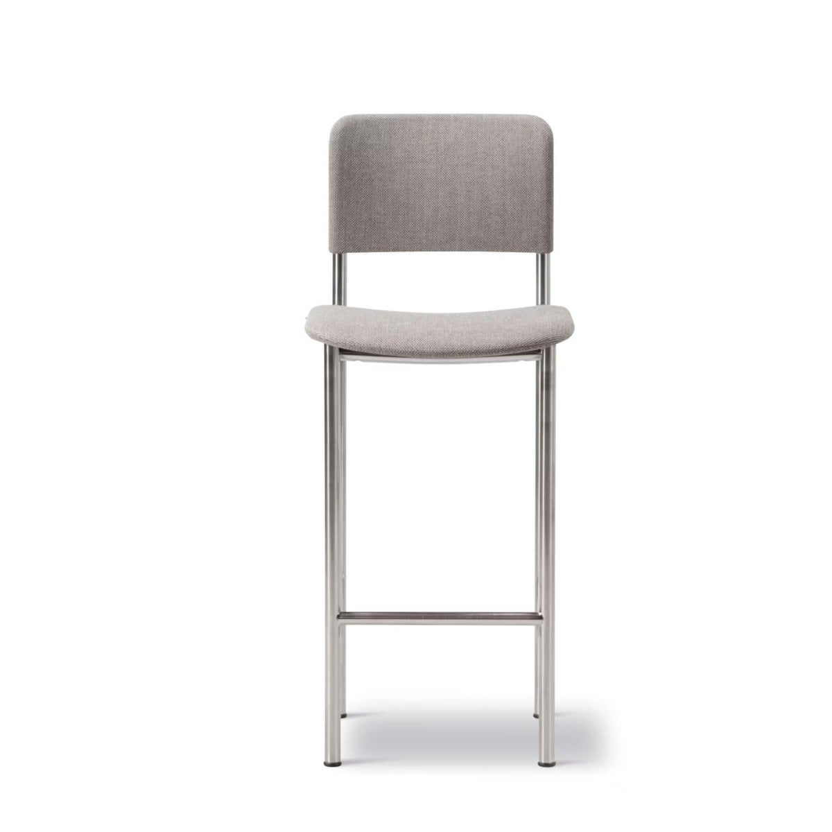 Fredericia Plan Bar Stool with Metal Legs, Fully Upholstered