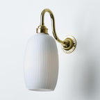 Old School Electric Gillespie Wall Light : Swan Arm : Bathroom Version