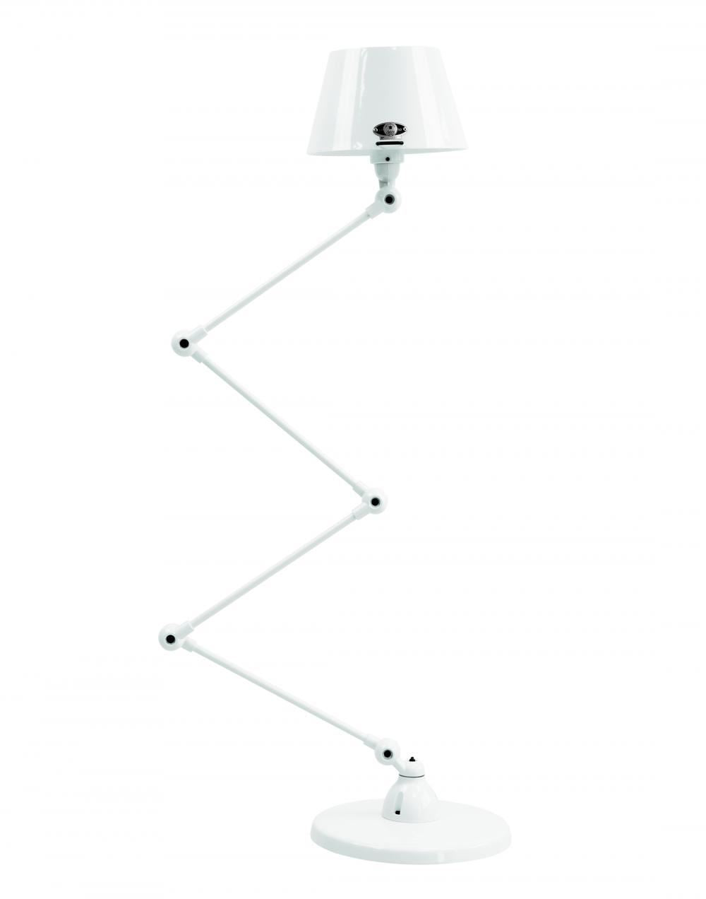 Jielde Aicler Zigzag 4 Arm Desk Or Floor Lamp, Straight Shade - Gloss