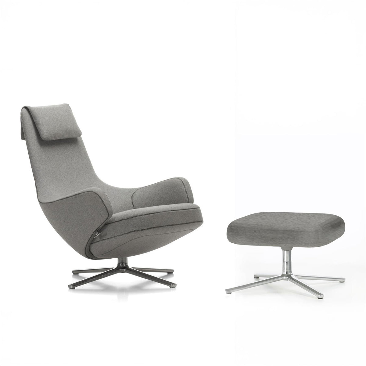 Vitra Repos Lounge Chair with Ottoman