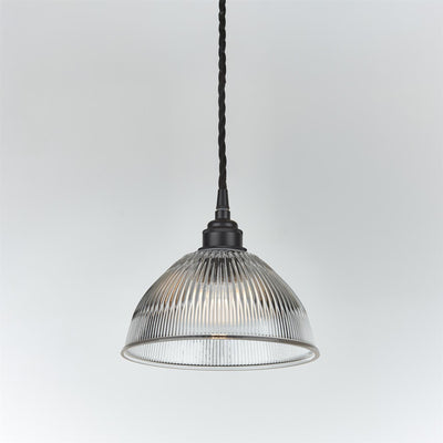 Old School Electric Prismatic Dome Pendant Light