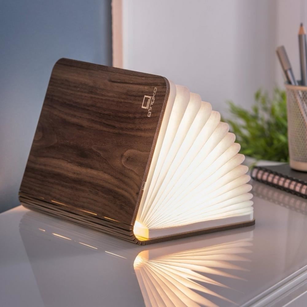 Outlet Smart Book Table Lamp - Large, Walnut