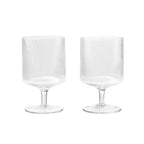 Ferm Living Ripple Wine Glasses - Set of 2
