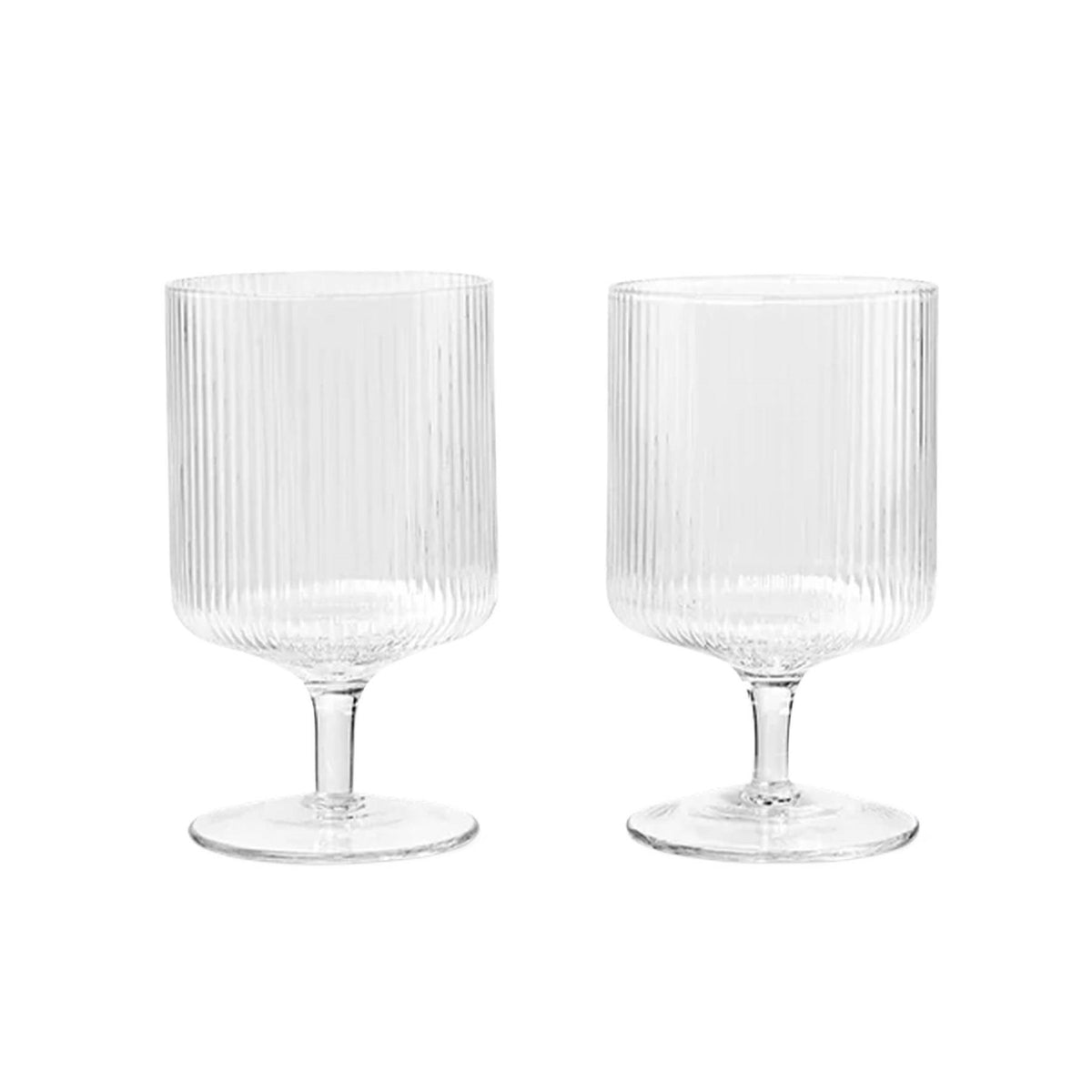 Ferm Living Ripple Wine Glasses - Set of 2