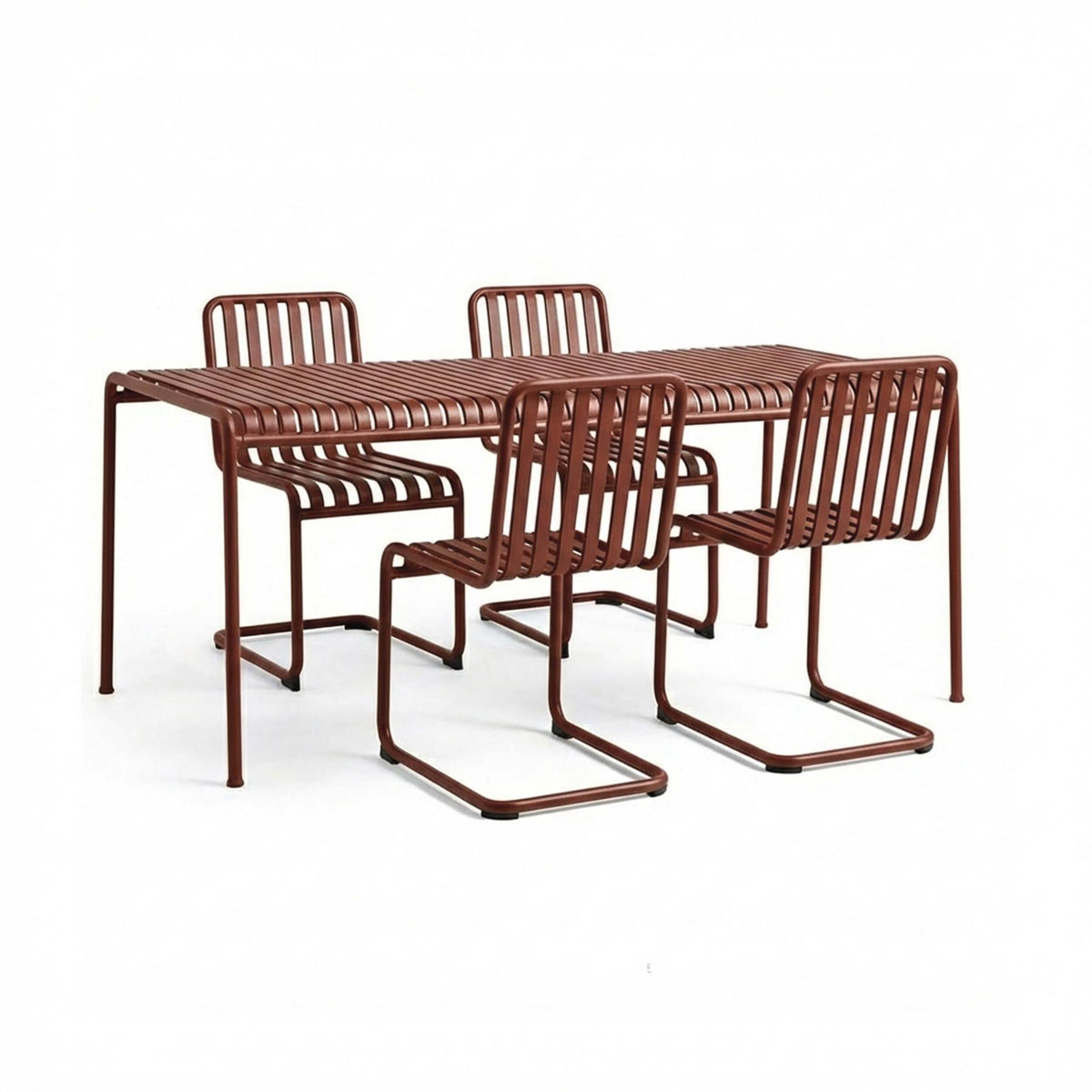 HAY Palissade Cantilever Garden Dining Set - Medium - Curated by Holloways of Ludlow
