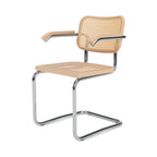 Knoll Cesca Dining Armchair Cane Seat & Back