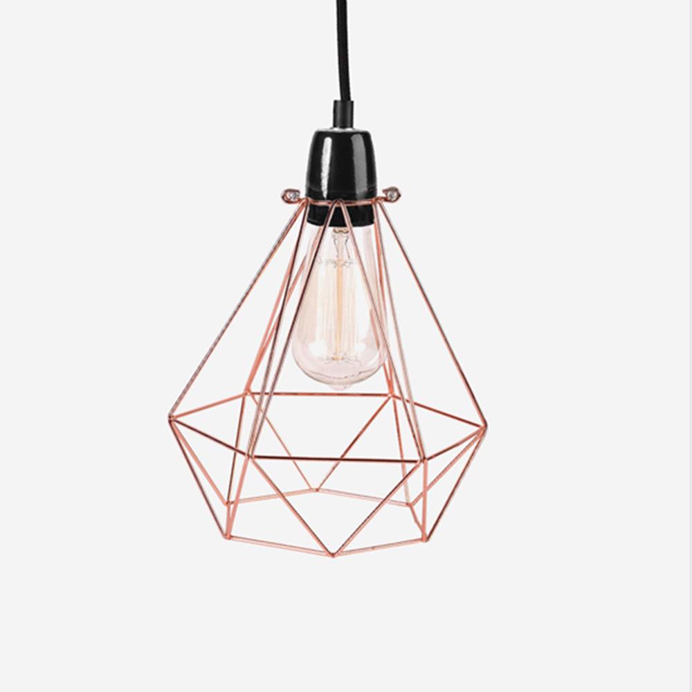 Outlet Diamond Cage Pendant Light with FREE Filament Bulb