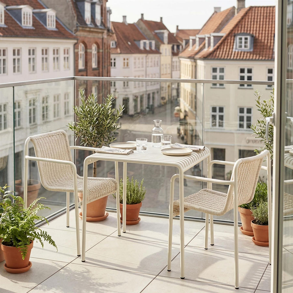 HAY Palissade Cord Balcony Furniture Set - Curated by Holloways of Ludlow