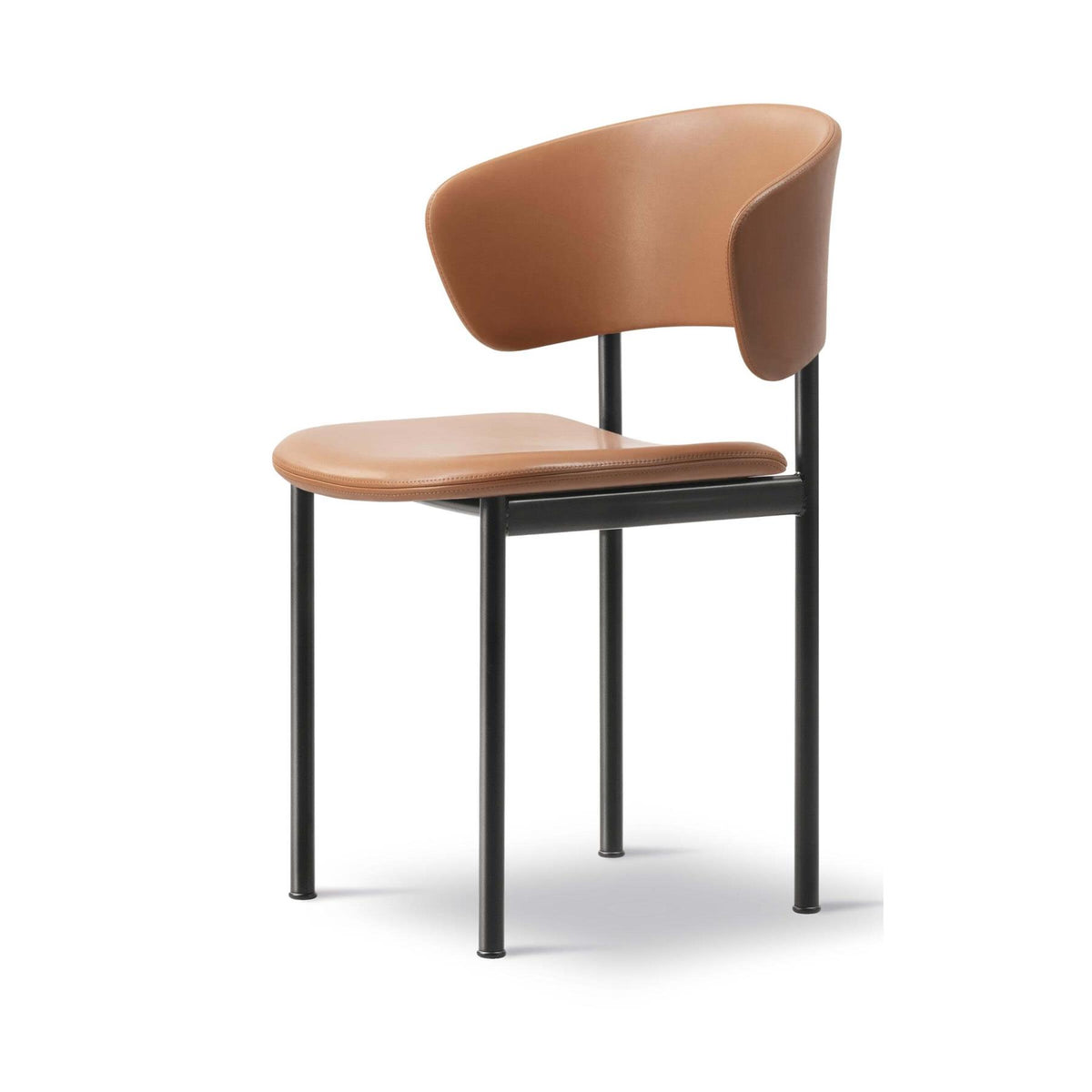Fredericia Plan Armchair with Metal Legs, Fully Upholstered