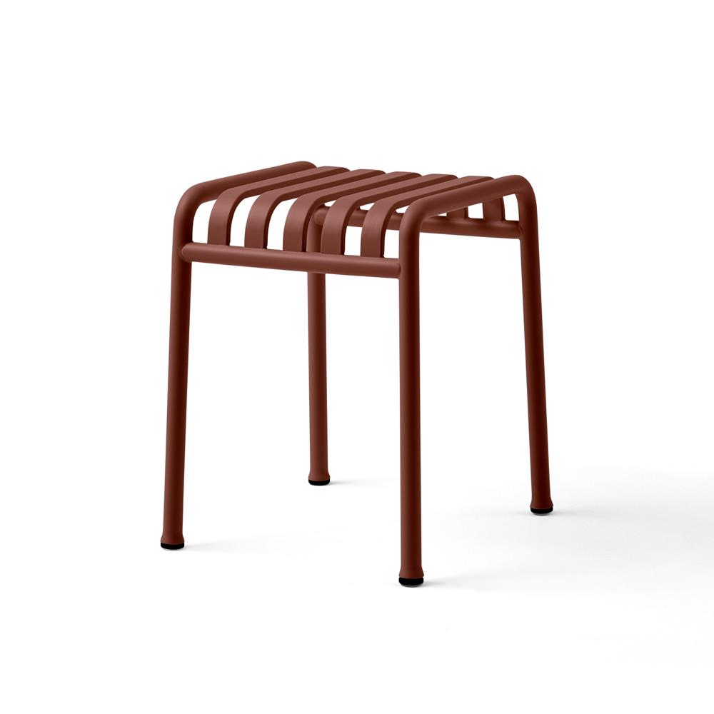 Outlet HAY Palissade Garden Furniture Short Stool - Iron Red