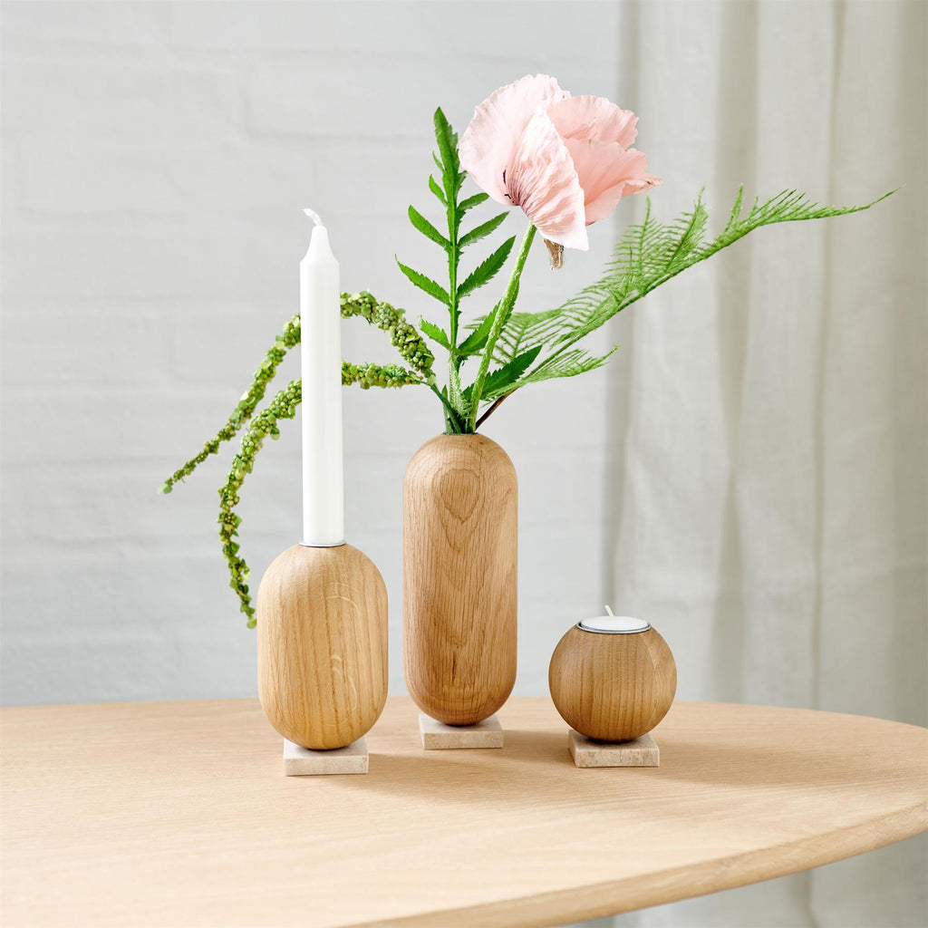 Aakjaer Furniture Ellipse vase - Natural Oil Oak