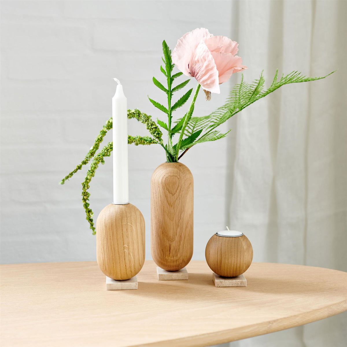 Aakjaer Furniture Ellipse vase - Natural Oil Oak