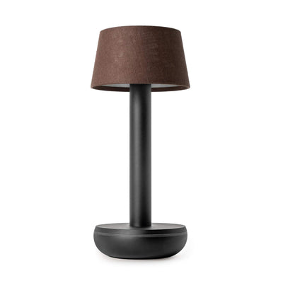 Two Portable Rechargeable Lamp with Linen Shade