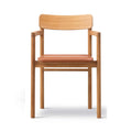 Fredericia Post Armchair with Upholstered Seat