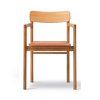 Fredericia Post Armchair with Upholstered Seat